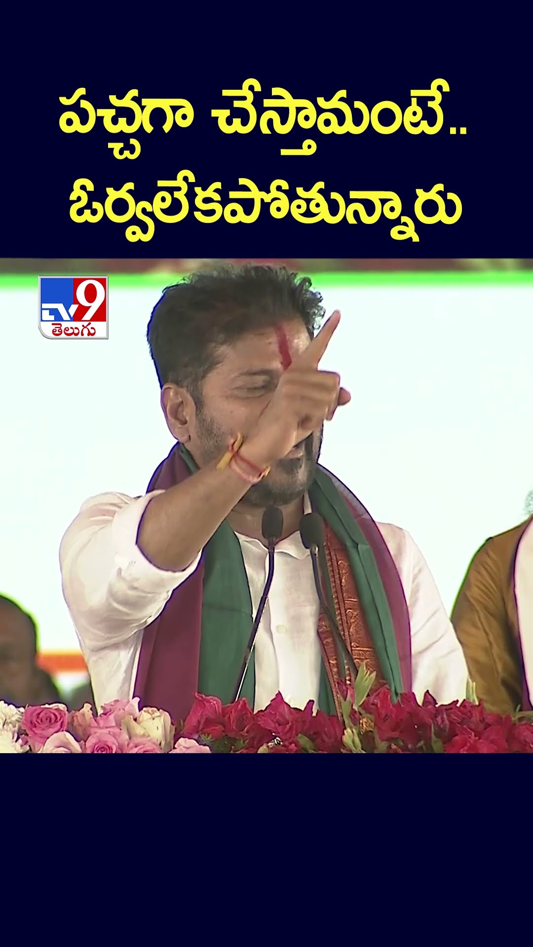పచ్చగా చేస్తామంటే..ఓర్వలేకపోతున్నారు : CM Revanth Reddy - TV9