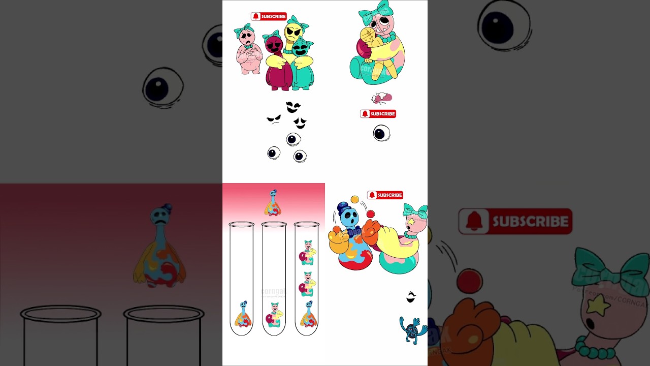 Dolly the Doughgirl Transformation COMPARISON✨(Poppy playtime Animation) 