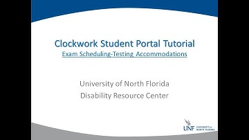 UNF DRC Clockwork Student Exam Portal