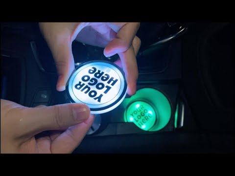 Car LED Intelligent Lighting Coaster LED Cup Holder Lights-Customizabl –  Greetlight