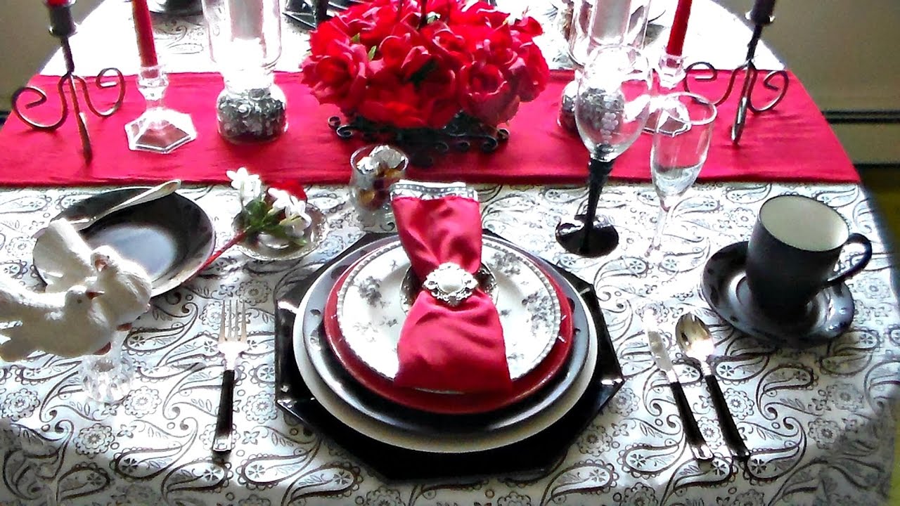 Romantic Table Setting For Two YouTube