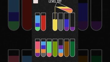 water sort color puzzle level 327 gameplay walkthrough solution