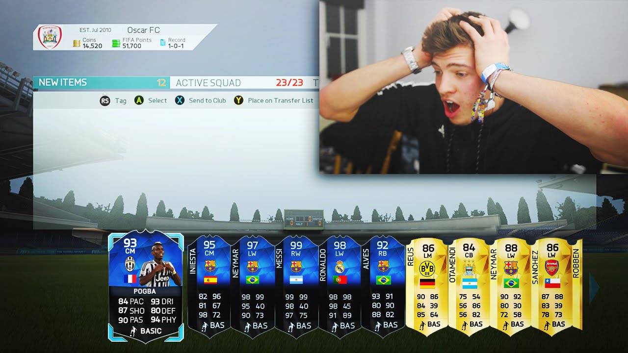 OMFG THE BEST PACK OPENING IN TOTY FIFA 16 HISTORY!!! - 10 X TOTYS in a ...