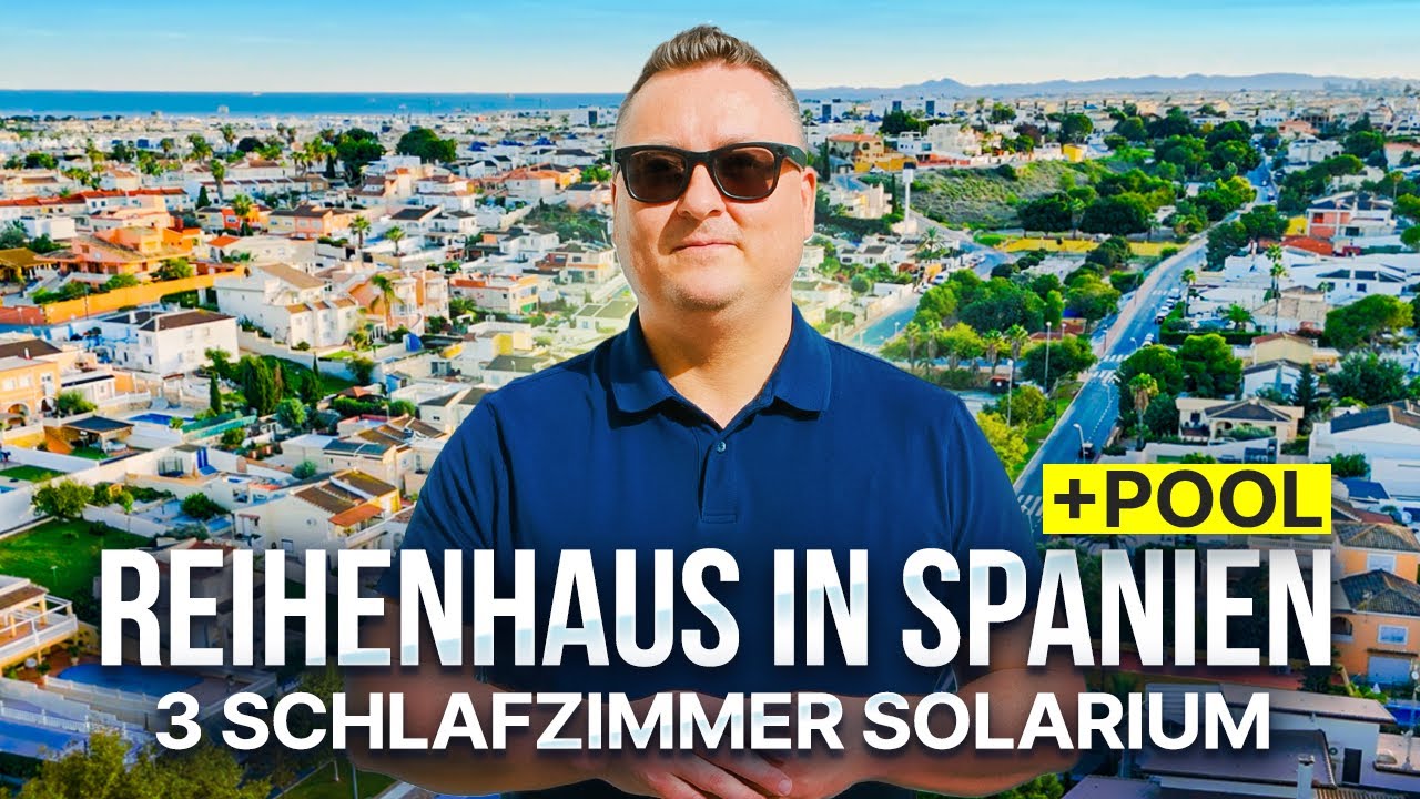 Reihenhaus in Spanien kaufen 🇪🇸 | 3 Schlafzimmer, Pool & Solarium | Torrevieja