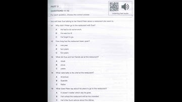 A2 KEY 2 Test 1 Part 3