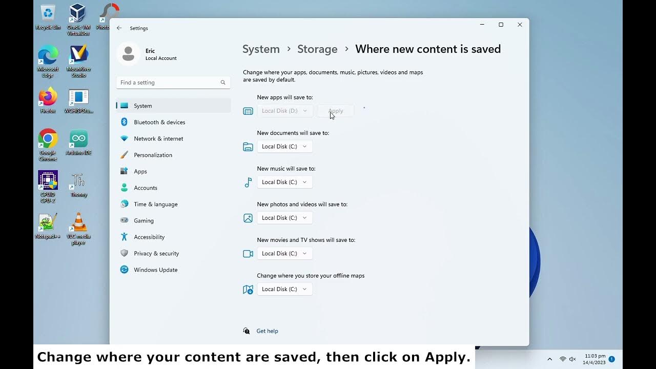 Windows 11 trick change Microsoft Store App install location YouTube