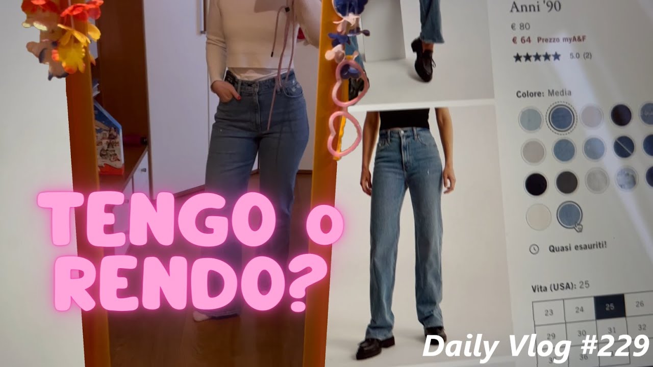 TRY ON JEANS ABERCROMBIE Daily Vlog 229 YouTube