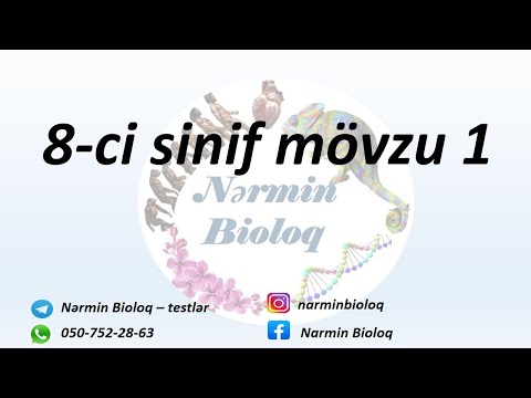 Biologiya 8ci sinif mövzu 1 - Hüceyrədən orqanizmə