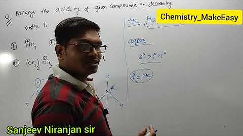 Arrange the acidity of given compounds in decreasing order in gas phase