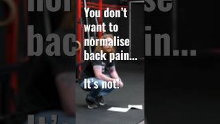 Back pain is NOT normal, there will be something you have missed #backpain #mobilitytips