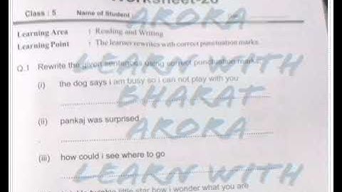 RBSE Class-5 Subject English Worksheet 28