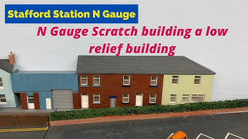 N Gauge Scratch building a low relief building.