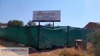 Construction sign board