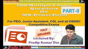 MS Powerpoint MCQ | OSSSC PEO & JA | COMPUTER QUESTIONS|OSSSC PEO & JA Exam MCQ MS Powerpoint|PART-2