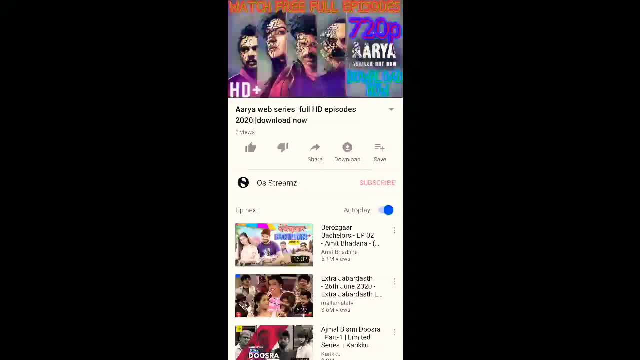 Aarya web series||full HD episodes||download now