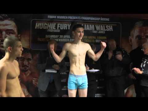 BOY JONES JR v ARON SZILAGYI - OFFICIAL WEIGH IN VIDEO FROM THE COPPERBOX (STRATFORD)