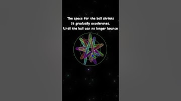It gradually accelerates.Until the ball can no longer bounce #artist #spaceart #funny