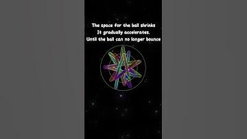 It gradually accelerates.Until the ball can no longer bounce #artist #spaceart #funny