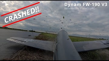 Had to ditch it!!! CRASHED - Dynam FW-190 Review