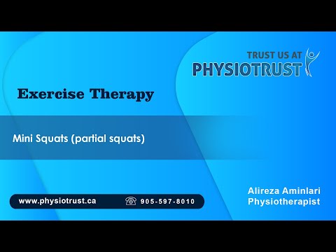 Video thumbnail for Mini Squats (Partial Squats)