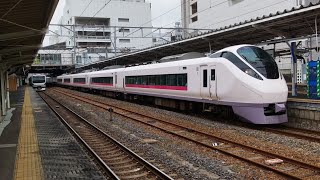 [ジョイント音最高！]E657系 K18編成 特急ひたち7号いわき行が水戸駅4番線を発車するシーン