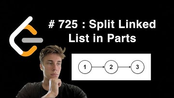 Split Linked List in Parts | 725 Leetcode | Python3