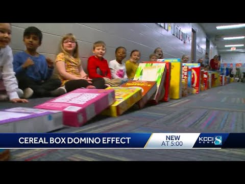 Eason Elementary School collects 1,000 cereal boxes to donate to food pantry