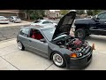 B18c Tu￼rbo Civic. Getting ready for Import Face Off Chandler AZ 1/19/25