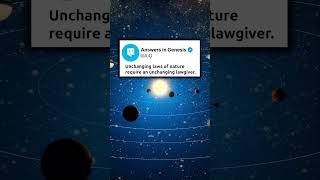 Natural Laws Could Only Come from a Creator