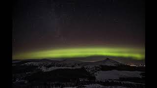 Aurora Over Bennachie Hill In Aberdeenshire
