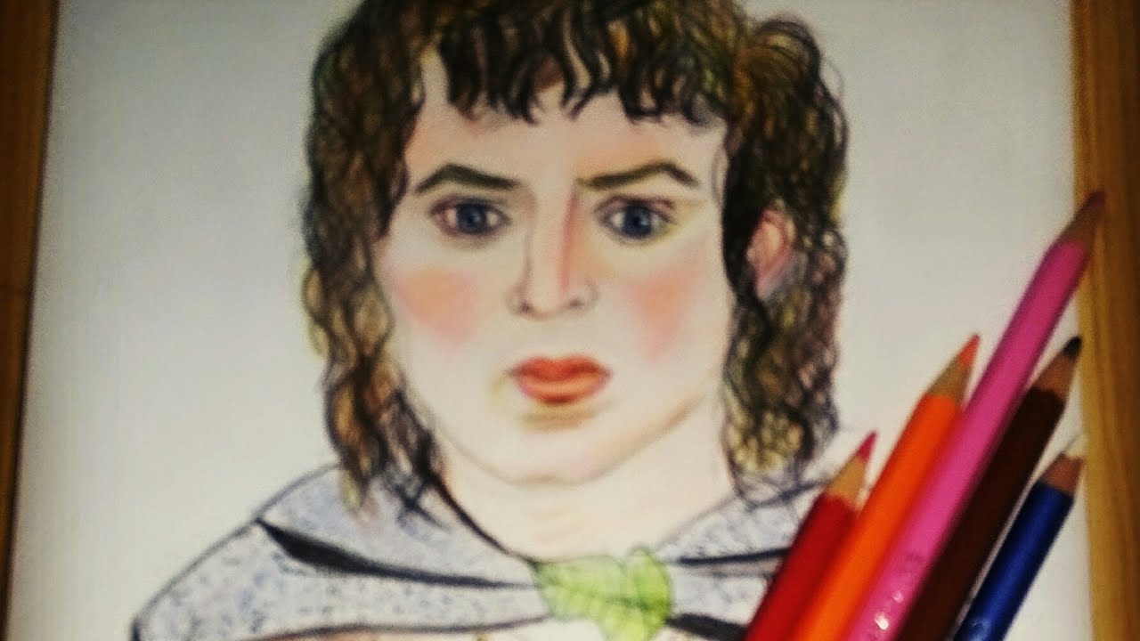 Speed drawing (making sketch of frodo from Lord of the rings) - YouTube