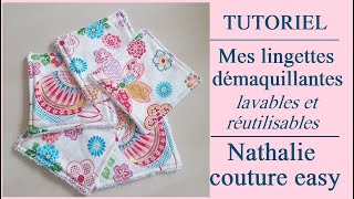 DIY lingettes démaquillantes Nathalie couture easy