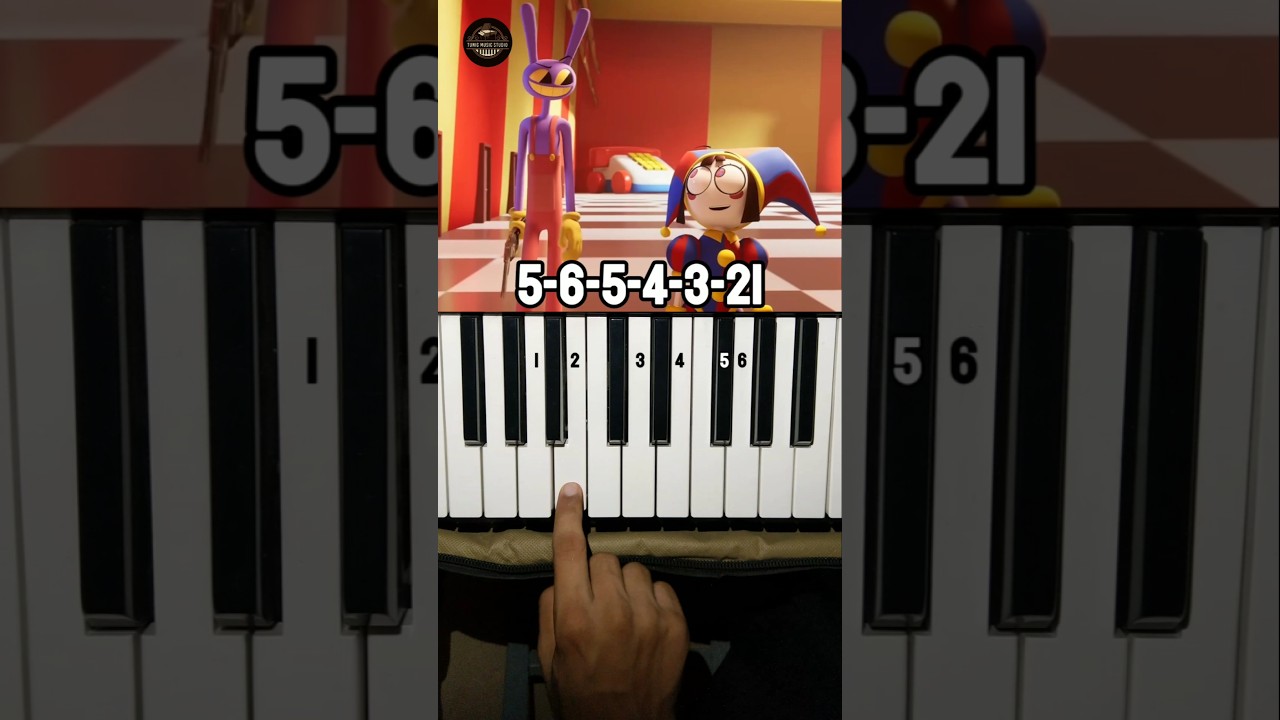 Isn't She Lovely The Amazing Digital Circus Piano Tutorial #shorts #pianotutorial