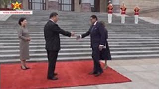 'Welcome to China' : President Xi Jinping verwelkomt president Chan Santokhi