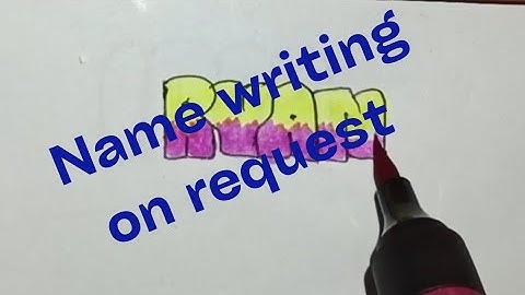 How to draw BUBBLE LETTERS | Name writing on request | Bubble lettersgraffiti