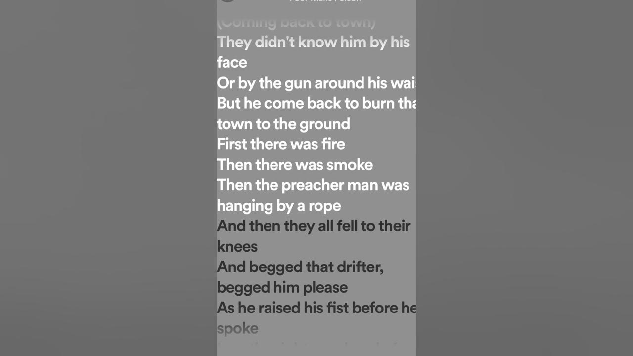 Poor Mans Poison -Hell's comin'with me( Lyrics )