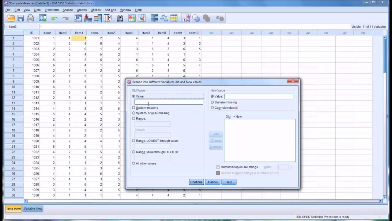 spss code