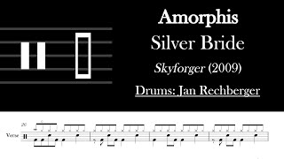 Amorphis - Silver Bride: Drum Sheet Music Transcription