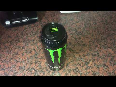 How to open and close a monster beverage can re sealable lid (drink can) DIY