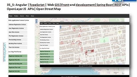 35_5:Angular|TypeScript|Web GIS|Front-end development|Spring Boot|REST APIs|OpenLayers JS  APIs