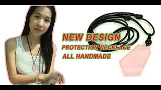 ROSE QUARTZ HEART PROTECTION PENDANT NECKLACE | HANDMADE PRODUCTION | NEW DESIGN screenshot 5