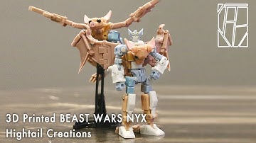 Transformers 3D Printed Beast Wars NYX Figure Showcase