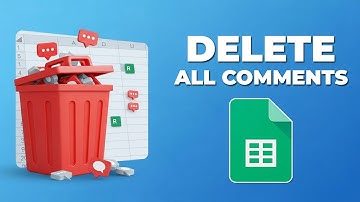 Hoe verwijder ik alle opmerkingen in Google Sheets || BACK-SPACE