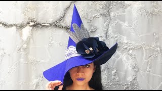 DIY Witch Hat || Cara Membuat Topi Nenek Sihir