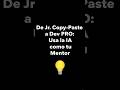 De Jr Copy Paste a Dev PRO Usa la IA como tu Mentor 💡 #chatgpt #codeflow #inteligenciaartificial