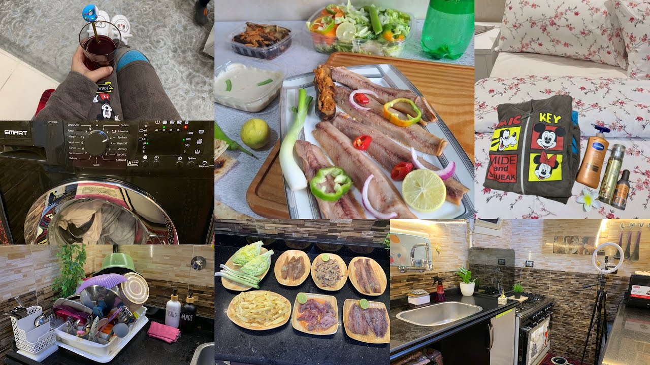 روتين يوم الفسيخ العالمي🥒🐟قلبت المطبخ وخليته زي الفل🪣🧹🧼