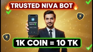 নজ নজই সল করন Niva Coins 1K10Tk Trusted Telegram Bot Bkash Payment