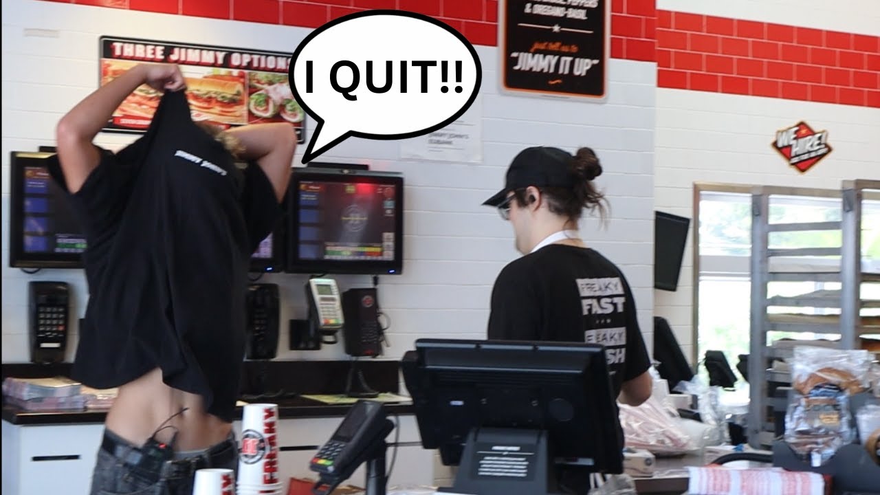 Quitting My Job! (Fake Jimmy Johns Employee Prank)