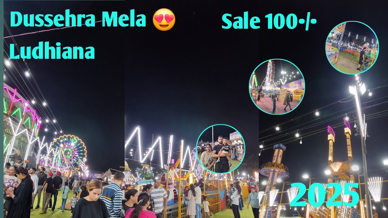 Dussehra Mela 🤩Ludhiana Punjab Durga Mata Mandir Aur Sab Khush 😁 