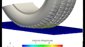 Tire Traction - Video from the Particle Simulation group at the Fraunhofer IWM